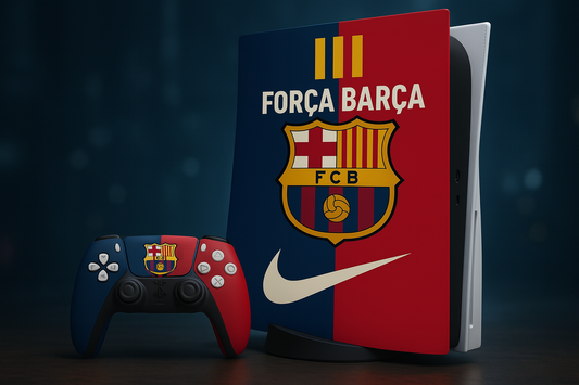 FC Barcelona PS5 Console Skin
