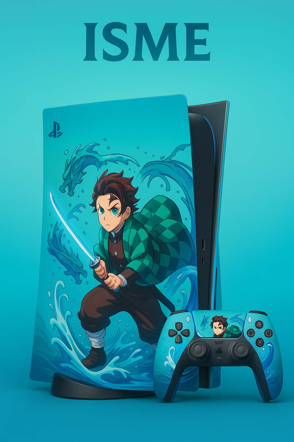 Demon Slayer Tanjiro PS5 Skin