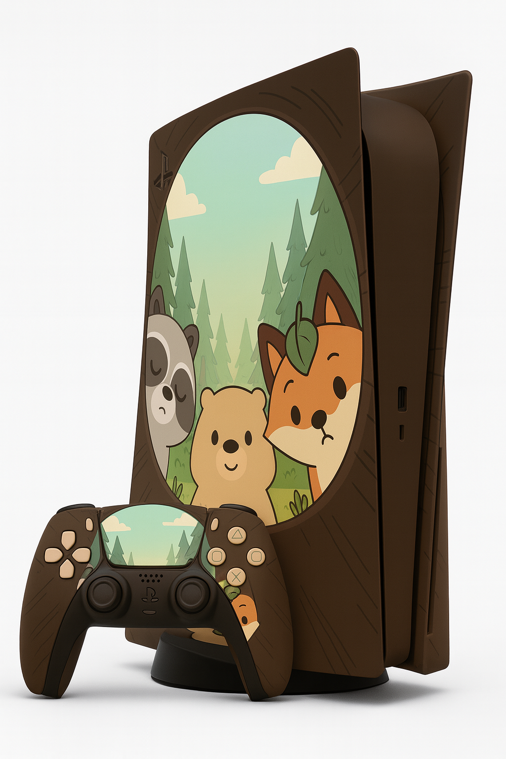 Woodland Bear & Fox PS5 Skin