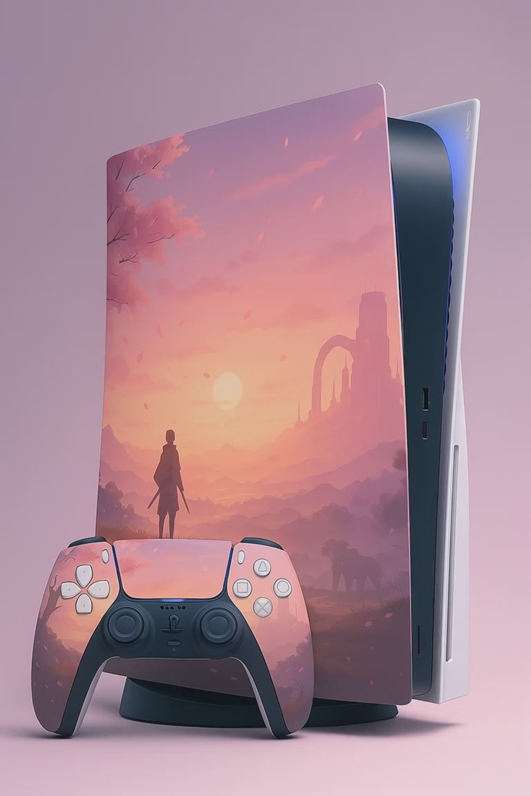 🌸 Sakura Sunset PS5 Console Skin