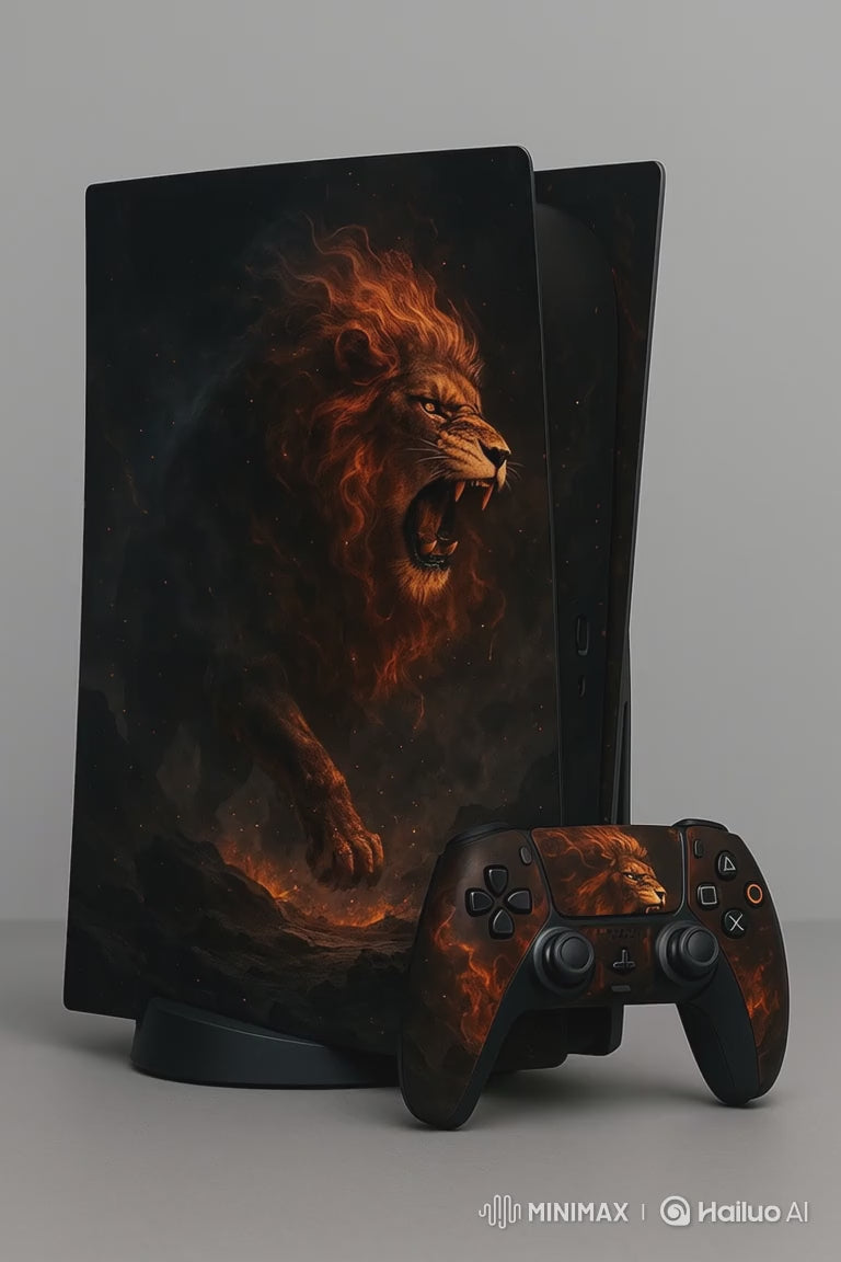 Fiery Lion PS5 Skin